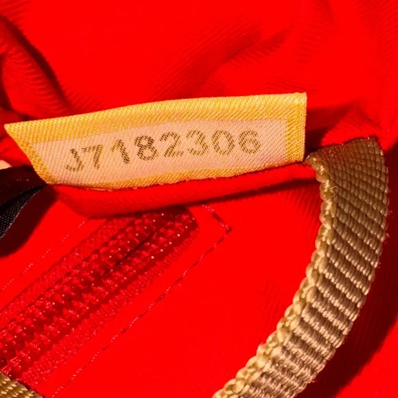 Dooney & Bourke Chevron Tote - Black and White with Tan Leather Trim - Picture 9 of 13